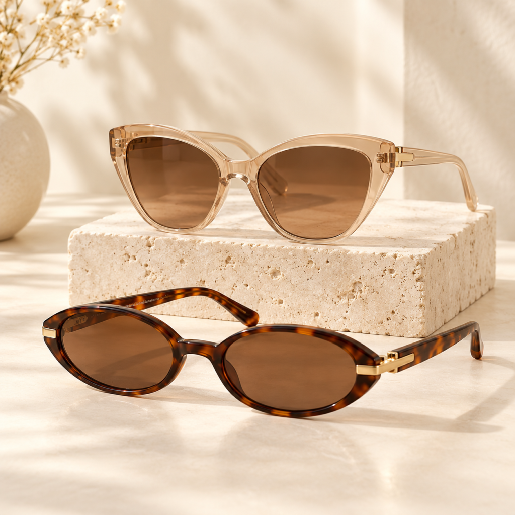 elegant champagne and tortoiseshell sunglasses 6